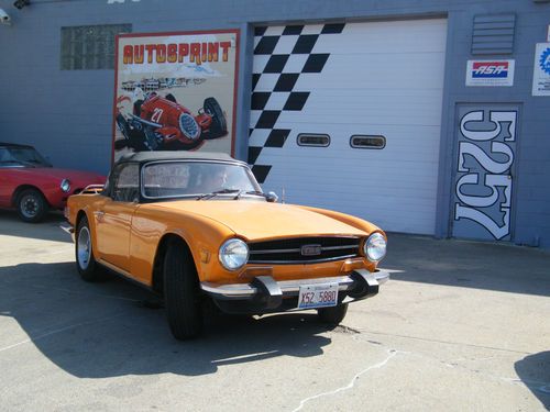 1976 triumph tr6 convertible - completely mechanically restored