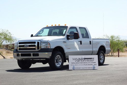 2005 ford f-250 diesel 4x4 4wd fx4 crew cab pickup 4-door 6.0l f250 see video