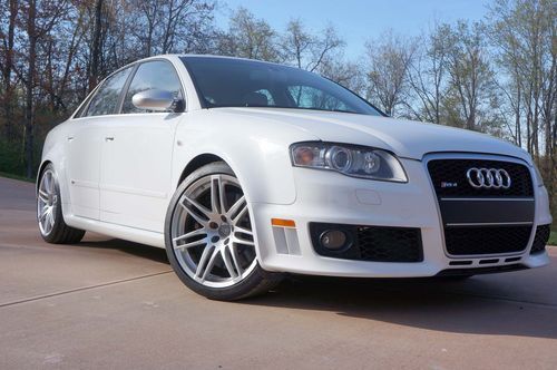 Used 2007 audi rs4, 420hp 4.2l fsi, 6-speed manual ** rare white interior **