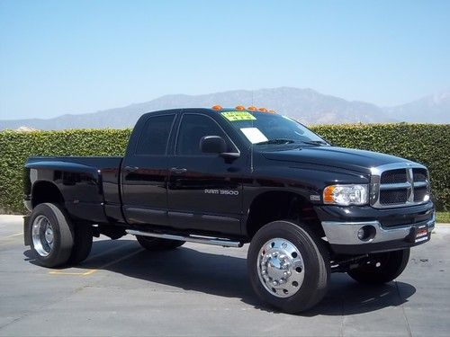 2004 dodge ram 3500 4x4 dually with 22.5 semi wheels and tires, lifted, loaded