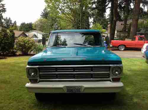 68 Ford F100 Blue/White 6 cyl  128k Original Miles 1/2 Ton, image 4
