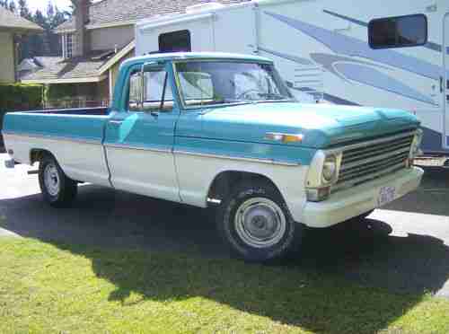 68 Ford F100 Blue/White 6 cyl  128k Original Miles 1/2 Ton, image 7