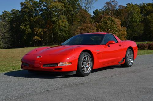 2003 chevrolet corvette z06 hardtop 50th anniversary edition, low mileage