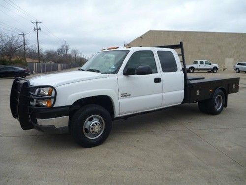 Chevrolet silverado 3500 ls dually duramax diesel 4x4 flat bed