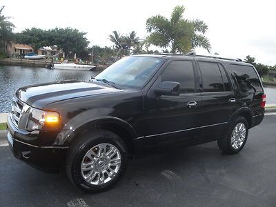 11 ford expedition limited*nav*back up cam*sunroof*running boards*pwr 3rd row*fl