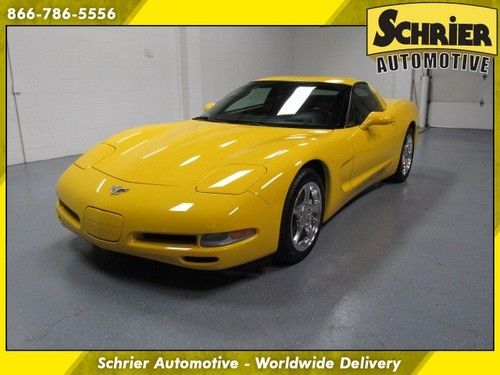 2003 chevy corvette yellow targa roof 6 speed manual tran bose 5.7l v8 1 owner