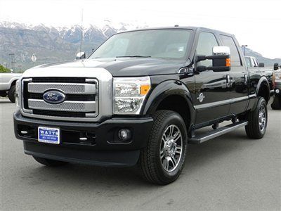 Crew cab lariat platinum powerstroke diesel new leather navigation sunroof 4x4