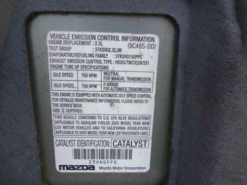 2003 Mazda 6 Fuel Efficient 4Cyl 2.3L, image 18
