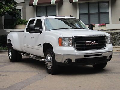 Gmc 3500 duramax diesel 4x4 crew dually slt loaded bak up cam new tires 1 ownr