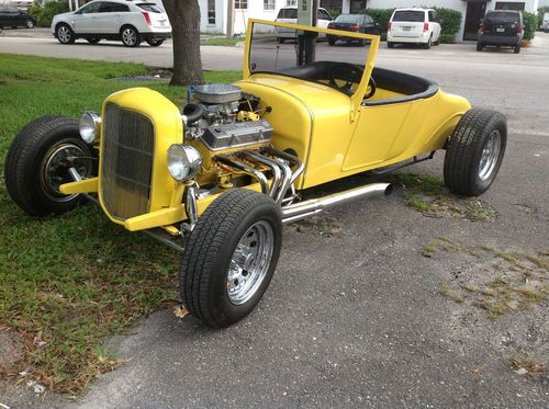 27 model t roadster with built 350 v8 (578 miles)