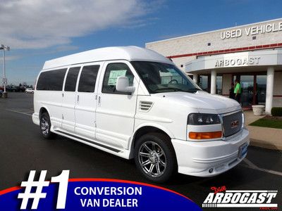 Southern comfort 9 passenger conversion van - 31" hdtv, htd leather, sunroof