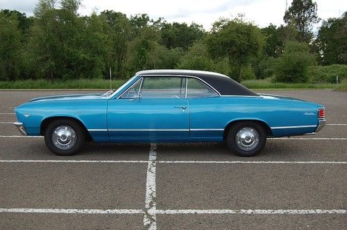1967 Chevrolet Chevelle Malibu 283 Marina Blue Two Owner Solid Rust Free Driver, US $19,000.00, image 18