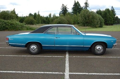 1967 Chevrolet Chevelle Malibu 283 Marina Blue Two Owner Solid Rust Free Driver, US $19,000.00, image 20