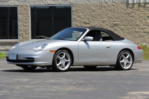 2002 porsche 911 carrera convertible only 34k miles! tiptronic 6 cd dvd player $