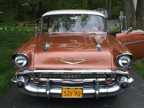 1957 chevrolet belaire 4 dr. hardtop - v8