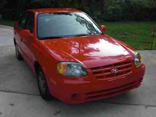 2004 Hyundai Accent Sedan 4-Door 1.6L (Red), US $3,950.00, image 2