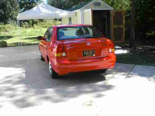 2004 Hyundai Accent Sedan 4-Door 1.6L (Red), US $3,950.00, image 4