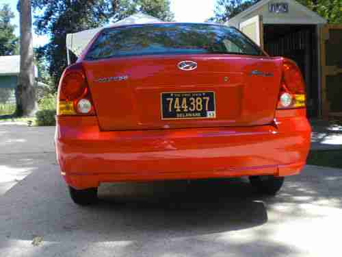 2004 Hyundai Accent Sedan 4-Door 1.6L (Red), US $3,950.00, image 5
