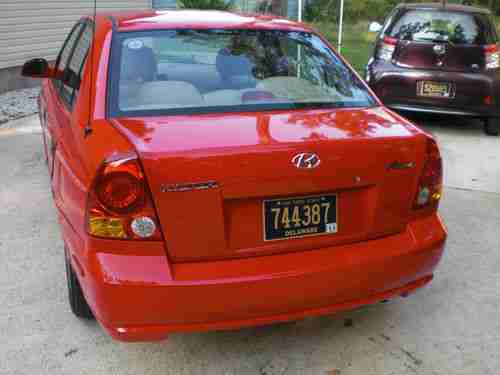 2004 Hyundai Accent Sedan 4-Door 1.6L (Red), US $3,950.00, image 8