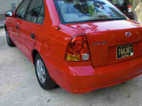 2004 Hyundai Accent Sedan 4-Door 1.6L (Red), US $3,950.00, image 9