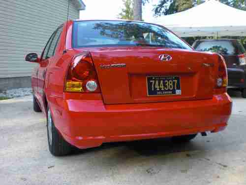 2004 Hyundai Accent Sedan 4-Door 1.6L (Red), US $3,950.00, image 12
