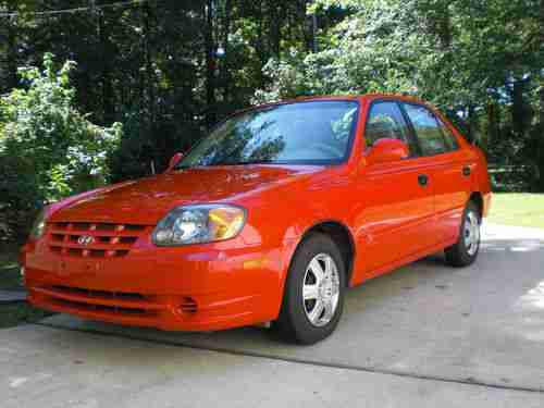 2004 Hyundai Accent Sedan 4-Door 1.6L (Red), US $3,950.00, image 20