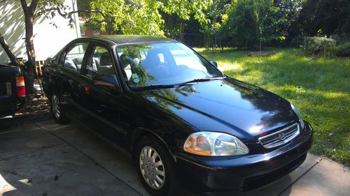 1997 honda civic lx 166k a/c black good engine/trans