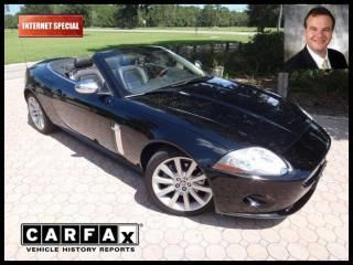 2007 jaguar xk 2dr convertible black 41k miles satellite bluetooth navigation