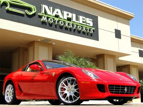 2008 ferrari 599 gtb fiorano f1, one owner, shields, 20" wheels, tons of carbon