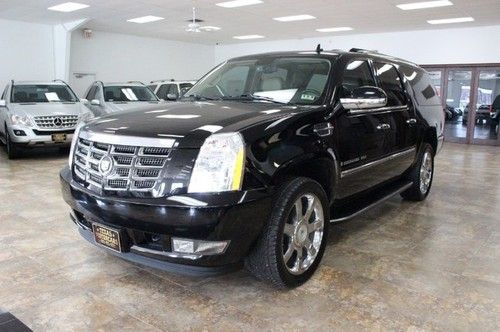 2009 cadillac~escalade~esv~nav~roof~2tv~hid~htd/cld lea~4 capt~22s~1 owner~55k