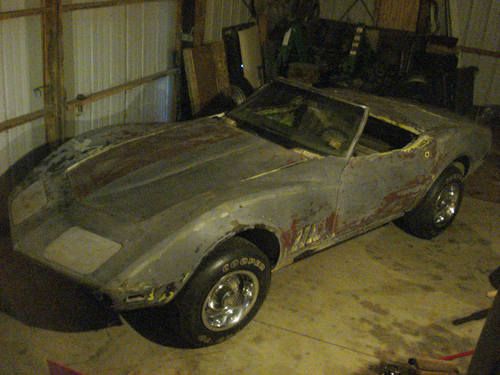 1969 corvette convertible project   69 vette roadster