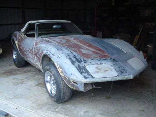 1969 Corvette Convertible project 69 Vette roadster, image 3