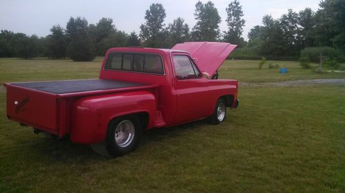 1978 chevy stepside tubbed pro street drag strip custom hotrod street rod