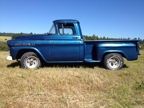 1959 chevy pickup hot rat rod truck short narrow box stepside no reserve