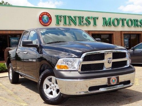 2012(12) ram 1500 slt quad cab 4x4 v8 6'4 box warranty only 18k black 1 owner