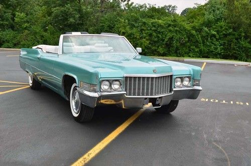 1970 cadillac deville convertible 2-door 7.7l v8