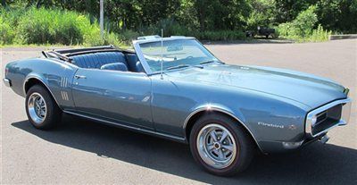 68 firebird convertible 350 v8 automatic low miles original classic muscle car