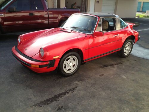 1979 porsche 911sc euro targa row roller complete car minus engine/transmission