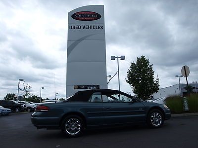 2005 convertible coupe automatic blue 2.7l v6 clean carfax sebring front wheel