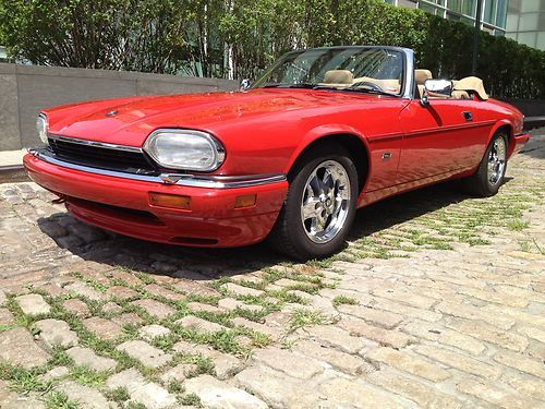 1994 jaguar xjs red/tan convertible 49k