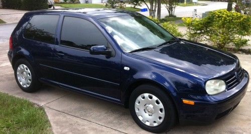 2003 volkswagon golf vw blue 03