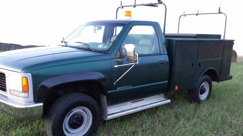 1996 gmc 3500 utility tool boxes 4x4 truck 82,801 miles welder or business