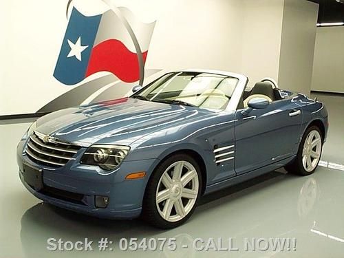 2005 chrysler crossfire ltd roadster auto leather 58k!! texas direct auto