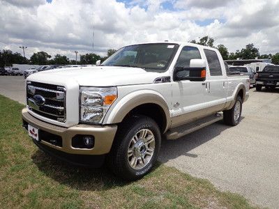 New 2013 white platnium f250 king ranch 4x4