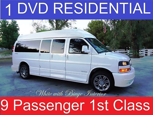 Blu ray- 1 dvd theater presidential, 29" tv , 9 passenger custom conversion van,