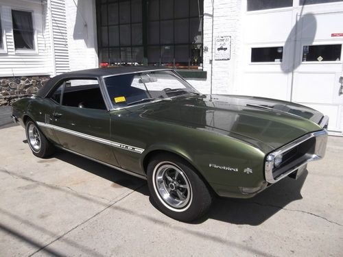 1968 pontiac firebird, rare h.o. 4 spd., unrestored orig. paint &amp; interior