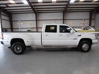 White crew cab duramax diesel allison western hauler leather new tires extras