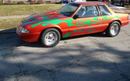 1987 mustang lx notchback 347 stroker custom paint must see!!