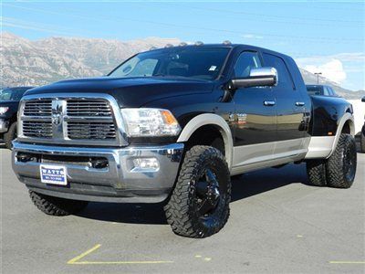 Dodge ram mega cab dually cummins diesel 4x4 custom lift wheels tires leaher nav