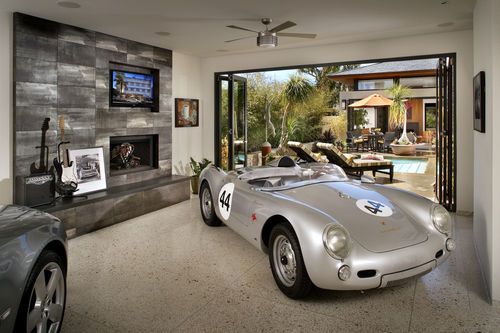 1955 porsche spyder recreation with aluminum interior